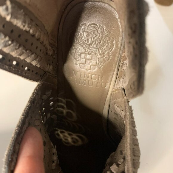 Vince Camuto Prasata Suede Leather Ankle Bootie - Picture 9 of 12